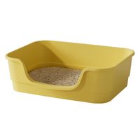 Bac à litière pour chat en gros, accessoires pour animaux de compagnie, grande litière en plastique pour chat