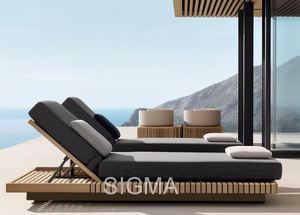 Nouvelle arrivée d'ensembles de canapés de jardin en bois personnalisé extérieur canapé en teck autocar - Product Image 5