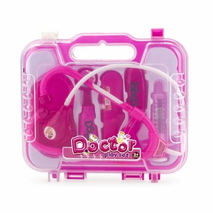 Juego de 6 Piezas de <span class=keywords><strong>Doctor</strong></span> para Niños con Maleta Portátil Rosa, Kit Médico Educativo de Juego de Roles para Niños Pequeños y Niñas - Product Image 1