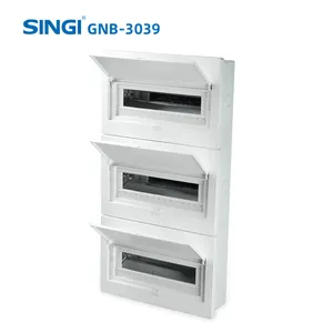 GNB-3039 39 Cách Bảng Mạch Phân Phối Điện Mcb Gắn Phẳng 3 Hàng Thiết Bị & Vật Tư