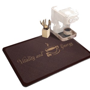 Tapis de machine à café Xinglan en polyester et caoutchouc absorbant, pour comptoir de cuisine, séchage rapide, isolant thermique - Product Image 5