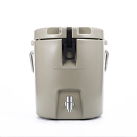 Glacière isotherme moderne en PE rotomoulé de 8 L avec intérieur en acier inoxydable, impression de logo personnalisé, en LLDPE, pour aliments, camping, 5-7 jours
