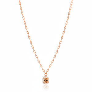 Collier en argent Sterling 925 avec pierre Orange, bijoux, Design tendance, pour femmes, vente en gros - Product Image 2