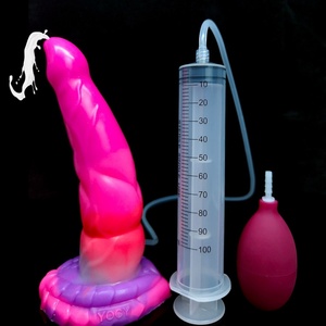 Faak Luminous Ejaculating Penis Water Spray Realistic Coloful Silicon Squirting <b>Dildo</b> Custom - Product Image 1