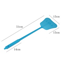 Raquette anti-moustiques manuelle d'été, grande taille, usage domestique, manche long, durable, non toxique