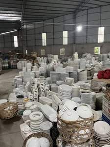 مجموعة أطباق طعام من السيراميك الأبيض متوفرة من المصنع مباشرة بسعر الجملة الرخيص، أوعية وأطباق وصحون مع تغليف متنوع - Product Image 2