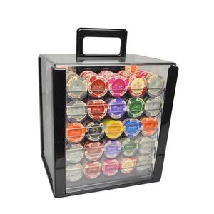 Jetons de poker en argile <span class=keywords><strong>composite</strong></span> avec logo personnalisé, colorés, luxueux, bon marché, universels pour le divertissement, en provenance du Zhejiang, Chine - Product Image 5