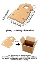 Boîtes d'emballage personnalisées pour cupcakes, tartes aux œufs et desserts, avec finition mate, en carton ivoire, impression quadricolore et fenêtre, pour vente à emporter