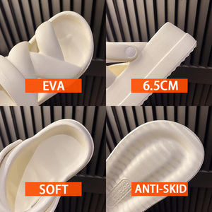 Chaussons compensés pour femmes, été/printemps/automne, plateforme épaisse, hauteur accrue, antidérapants, soutien du dos, respirants, pour l'extérieur - Product Image 3
