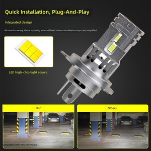 72W High Brightness LED Headlight Bulb 20000LM Canbus Plug and Play H7 <b>H4</b> 9005 for Cars - Product Image 3