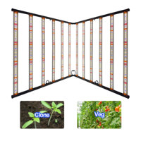 Lampes LED de culture de tomates en aluminium 4x8' pour clonage, croissance végétative et floraison, hydroponie, agriculture verticale intelligente, automatique 800W