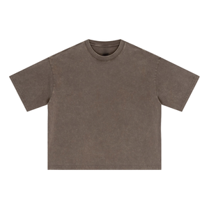 Custom Logo Blank Tees Streetwear Heavyweight Men Cotton T-shirt Wholesale Plain100%Cotton Oversized Top - Product Image 6