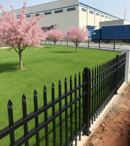 Barrières de sécurité en acier allié d'aluminium métallisé <span class=keywords><strong>anthracite</strong></span>, pointues, disponibles en différentes options d'installation - Product Image 3