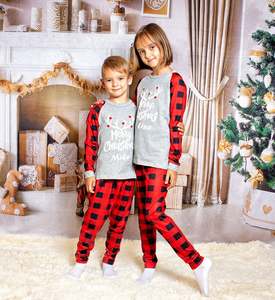 Ensemble de pyjamas de Noël Buffalo à carreaux assortis pour la <span class=keywords><strong>famille</strong></span> 2023 <span class=keywords><strong>personnalisé</strong></span> - Product Image 4