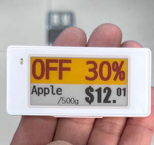 Etiqueta Electrónica de Precio para Estante Lus Esled de 2.13 Pulgadas con Pantalla de Tinta Electrónica, Sistema EAS para Supermercados, Inalámbrica, Digital - Product Image 1