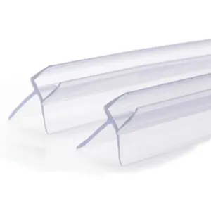 מים התמך אבזרי ברור שקוף שחור גומי <span class=keywords><strong>PVC</strong></span> עמיד למים זכוכית מקלחת דלת רצועת איטום מגנטי - Product Image 1