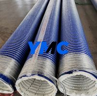 Tuyau composite résistant à la corrosion, doublé de PTFE bleu, pour le transfert de produits chimiques à usage industriel