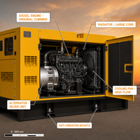 Original Cummins Super Silent Diesel-Stromaggregat 20kW bis 100kW 50Hz 60Hz 3-Phasen