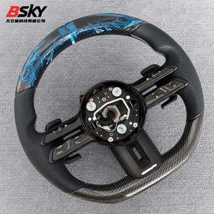 Volante in Pelle con LED in Fibra di Carbonio Dragonfly Aggiornato, Adatto per Mercedes Benz W204 W212 2011-2015 CLA GLA C63 CLS63 - Product Image 6