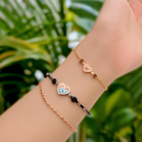 Pulsera de Moda para Mujer, Acero Inoxidable 316L, Baño de Oro PVD, Cristal y Diamantes de Imitación, Diseño de Corazón 'Love You', Romántica