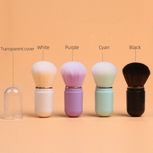 Brocha de Maquillaje Profesional Retráctil y Portátil, Pelo Sintético, Mango de Plástico, Suave, para Polvo Suelto, Corrector, Rubor, Cosméticos - Product Image 1