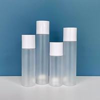 Fabricant 100ml 120ml 150ml 180ml Bouteille de toner facial en plastique PET pour cosmétiques givrés pour le visage