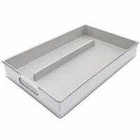 Plateau de rangement rectangulaire en plastique moulé par injection, sans BPA, multifonction, détachable, avec poignée et séparateur réglable pour réfrigérateur - Grande Vente