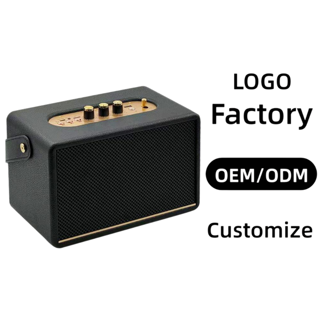 M24 OEM ODM Custom Vintage Retro BT Speaker Portable Mono Surround Bass 10-30W Wood Cabinet for Indoor Outdoor Home Theatre