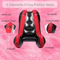 Canapé gonflable pour adultes en forme de S, à forte capacité de charge, type chaise à jambes séparées, coussin de rampe, support de position BDSM pour bondage