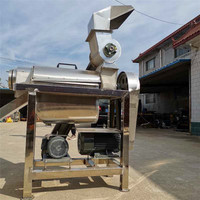Commerciële hoogwaardige gemotoriseerde fruit- en groentesapcentrifuge, grote schaal dubbelrolpers, sinaasappel passievrucht 110/220/380V 1500W