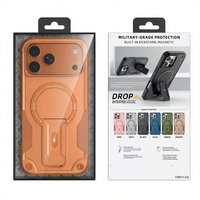 Étui de téléphone antichoc robuste avec support rotatif et cache-caméra magnétique, expédition rapide depuis les États-Unis pour iPhone 12 13 14 15 16 17 Pro Max