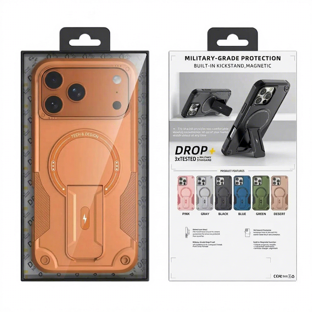 Heavy Duty Rotating Stand Shockproof Phone Case Magnetic Camera Cover US Stock Fast Ship for iPhone 12 13 14 15 16 17 Pro Max