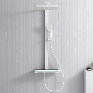 Ensemble <span class=keywords><strong>de</strong></span> douche mural carré haut <span class=keywords><strong>de</strong></span> gamme en laiton avec mitigeurs et système <span class=keywords><strong>de</strong></span> douche – <span class=keywords><strong>Prix</strong></span> usine - Product Image 2