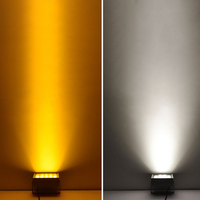 Projecteur LED COB en aluminium étanche pour l'extérieur, éclairage de projection à faisceau étroit carré 20W 30W 50W