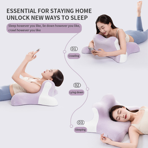 <span class=keywords><strong>Oreiller</strong></span> ergonomique multifonctionnel, soutien cervical, soulagement de la douleur au cou, mousse à mémoire de forme, lecture à plat sur le ventre, <span class=keywords><strong>oreiller</strong></span> lombaire <span class=keywords><strong>pour</strong></span> adultes - Product Image 2