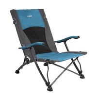 Fauteuils d'extérieur pliants portables pour le camping, chaises rembourrées avec structure en acier, chaises de plage, capacité 300 livres
