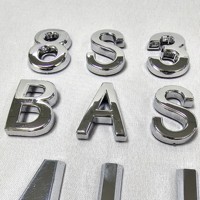 Nuevo estilo Metal cromo letras alfabeto moda DIY nombre joyería hallazgos artesanías para collar pulsera