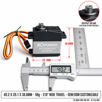 Servomoteur Robot XQ-POWER XQ-S4016D 16kg Étanche Engrenage Sans Noyau en Titane 210 Degrés pour Robot Humanoïde Bateau RC Vente en Gros OEM 4.8V-8.4V