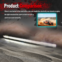 Réflecteur OEM 6D 8 ''14'' 20 "22'' 26 "7 32 pouces Barre lumineuse LED mince à une rangée pour voitures ATV UTV