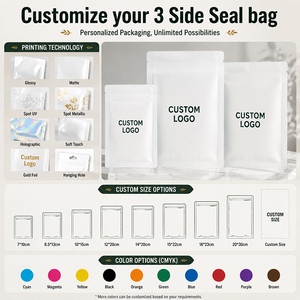 Sacs personnalisés imprimés à trois soudures latérales avec logo – Sacs de protection précise pour l'emballage des graines de concombre et de tomate - Product Image 4