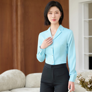 Chemise blanche femme 2025 nouveau printemps et automne haute qualité mode tempérament déesse ventilateur chemise professionnelle haut à manches longues - Product Image 5