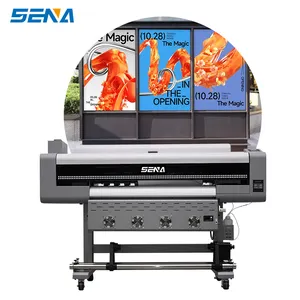 Vakantie Banner Custom Inkjet Printer Epson I3200 Nozzle 1800Mm Grootformaat Printer Met Behang Stof Auto Stickers