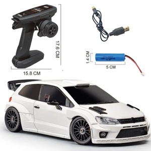 รถดริฟท์บังคับวิทยุ SJY-LD2801 PRO รุ่น 1:28 สเกล 2.4G POLO R ขับเคลื่อน 4 ล้อ พร้อมโครงโลหะ สาย USB ระยะควบคุม 20 เมตร รถของเล่นไฟฟ้า - Product Image 2