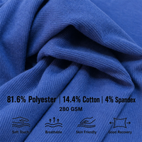 Tissu tricoté côtelé 2x2 en coton, élasthanne et polyester de haute qualité, doux et agréable pour la peau, idéal pour les poignets, les écharpes et les pulls.
