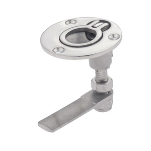Pestillo de suelo de acero inoxidable con manija de anillo, herrajes marinos, pieza de repuesto para cerradura de cubierta de barco - Product Image 3
