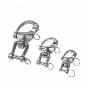 Manille pivotante en acier inoxydable Hirohiro, type fourche circulaire, 70mm, 87mm, 128mm, accessoires marins - Product Image 5