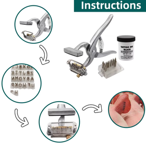 Instruments vétérinaires en alliage d'aluminium réutilisables, durables, réglables, écologiques, coupe-vent, pour usage chirurgical, chevaux et grands animaux, tatouage - Product Image 4