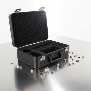 Valigetta Portautensili in Alluminio di Alta Gamma, Dimensioni Personalizzabili, Senza Costi di Lavorazione, Custodia per Attrezzi, Protezione per Attrezzature Mediche e Console da Gioco - Product Image 1