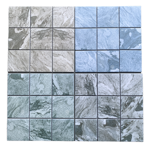 Mosaïque de marbre vert clair carrée, nouvelle pierre polie pour la décoration intérieure moderne, hôtel, pour les sols, les salons, les salles à manger - Product Image 2