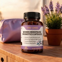 Capsules de probiotiques à base d'extraits végétaux de haute pureté de qualité alimentaire pour la ménopause, équilibre hormonal, probiotiques en flacon pour femmes